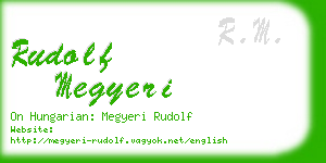 rudolf megyeri business card